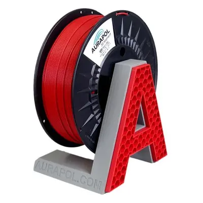 Filament AURAPOL PLA 3D Filament Metallic RED 1 kg 1,75 mm