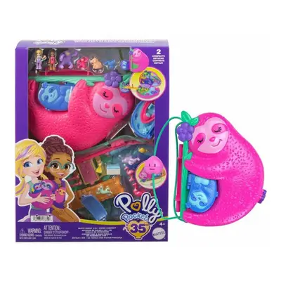 Polly Pocket Pidi pocketková kabelka Rodina lenochodů, Mattel HRD40