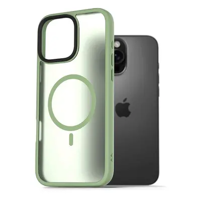 Kryt na mobil AlzaGuard Matte Case Compatible with Magsafe pro iPhone 16 Pro Max zelený