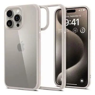 Kryt na mobil Spigen Ultra Hybrid Natural Titanium iPhone 15 Pro