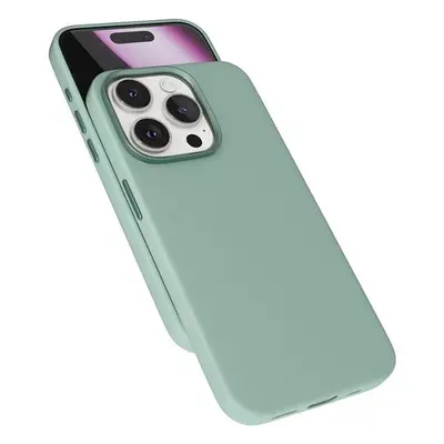 Kryt na mobil Epico Mag+ Silicone Pro kryt iPhone 16 Pro - mátově zelený