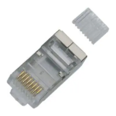 Konektor 100-pack, Datacom RJ45, CAT6, STP, 8p8c, stíněný, na drát