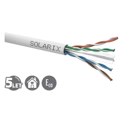 Instalační kabel Solarix CAT6 UTP PVC 500m drát