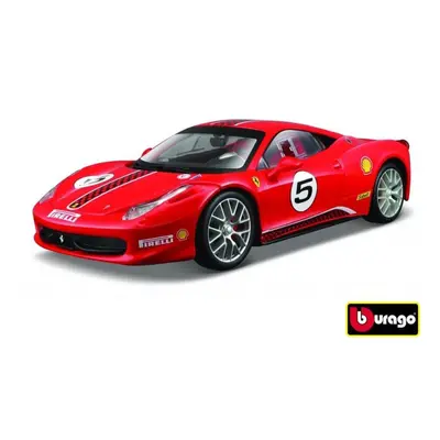 Bburago Ferrari Racing 458 Challenge červená 1:24