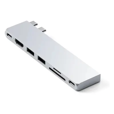 Replikátor portů Satechi PRO HUB SLIM - Silver