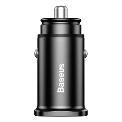 Nabíječka do auta Baseus Square metal A+A 30W Dual Quick Car Charger černý