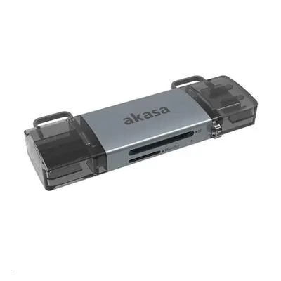 AKASA - 2-In-1 USB 3.2 OTG Dual čtečka karet