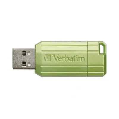 Verbatim USB flash disk, USB 2.0, 128GB, Store,N,Go PinStripe, zelený, 49462, pro archivaci dat