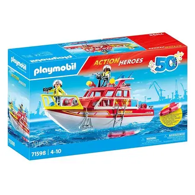 Stavebnice Playmobil 71598 Hasičská loď