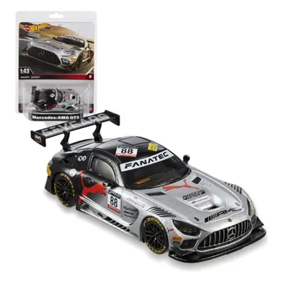 Mattel Hot Wheels Prémiové auto 1:43 MERCEDES-AMG GT3, HMD44