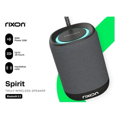 Bluetooth přenosný reproduktor Rixon Spirit 15W černý