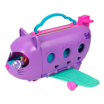 Mattel Polly Pocket KOČIČÍ LETADLO, HWP19