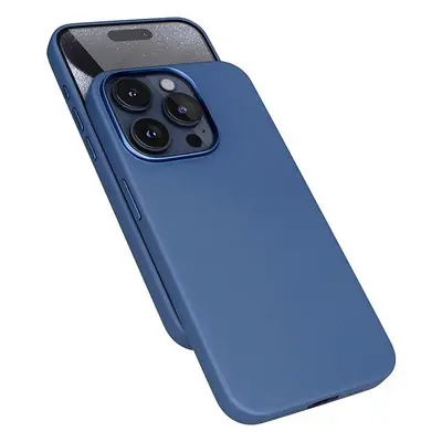 Kryt na mobil Epico Mag+ kožený kryt iPhone 16 Pro Max - modrý