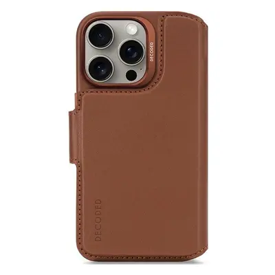 Pouzdro na mobil Decoded Leather Detachable Wallet tan iPhone 16 Pro