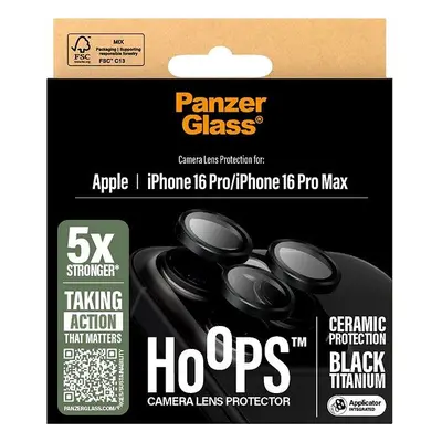 Ochranné sklo PanzerGlass HoOps Ceramic Apple iPhone 16 Pro/15 Pro/16 Pro Max/15 Pro Max černý t