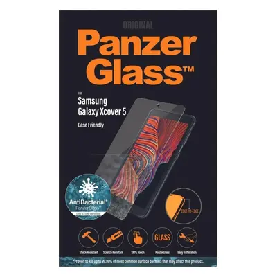 Ochranné sklo PanzerGlass Edge-to-Edge Antibacterial pro Samsung Galaxy Xcover 5