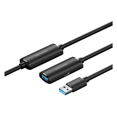 Datový kabel Vention USB 3.0 Type-A Male to Type-A Female Active Extension Cable 5M Black