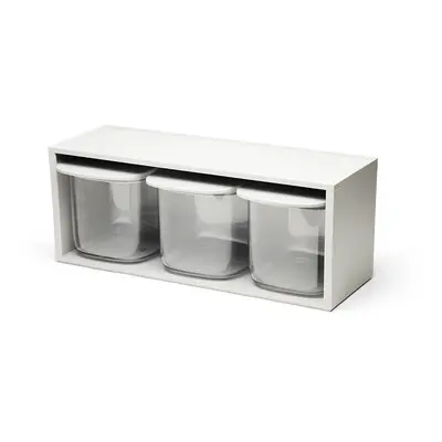 QUALY DESIGN Dózy se stojánkem Drawer Rack 10371, 3x0,6L