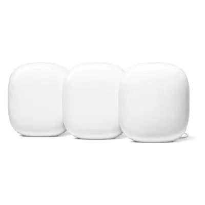 WiFi systém Google Nest Wifi Pro AXE5400 Wireless Tri-Band Gigabit Mesh System (Snow, 3-Pack)