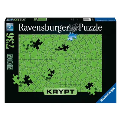 Puzzle Ravensburger Puzzle 173648 Krypt Puzzle: Neonová Zelená 736 Dílků