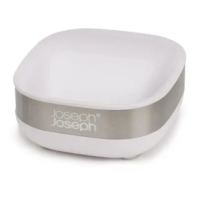 JOSEPH JOSEPH Mýdlenka Slim Steel 70533, nerez/bílá