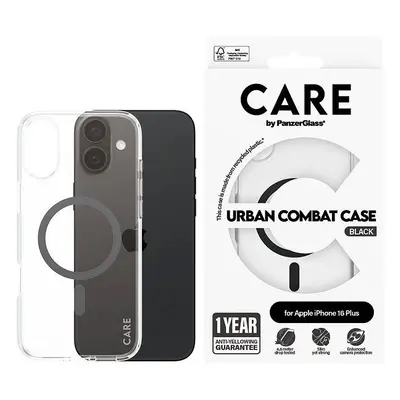 Kryt na mobil PanzerGlass CARE kryt Apple iPhone 16 Plus MagSafe Urban Combat čirý/černý