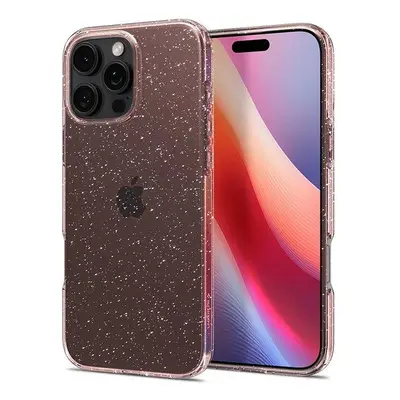 Kryt na mobil Spigen Liquid Crystal Glitter Rose Quartz iPhone 16 Pro