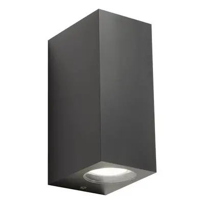 Nástěnná lampa Redo 90152 - VenKovní nástěnné svítidlo PUNTA 2xGU10/7W/230V IP44