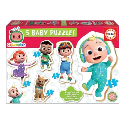 Puzzle Educa Baby puzzle Cocomelon 5v1 (3-5 dílků)