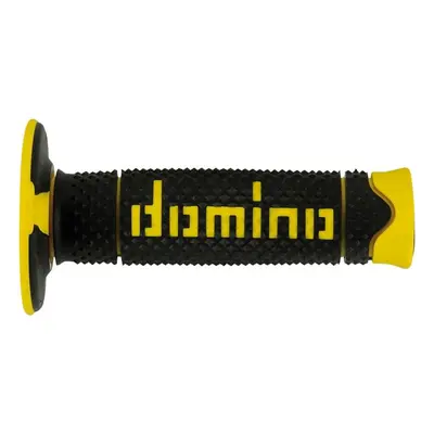 Gripy na motorku Domino gripy A260 offroad délka 120 mm, černo-žluté