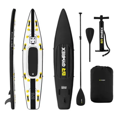 Paddleboard GYMREX Nafukovací SUP prkno s příslušenstvím Wave Line 120 kg