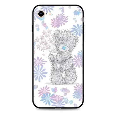 Kryt na mobil TopQ iPhone SE 2020 silikon Floral Teddy 49290