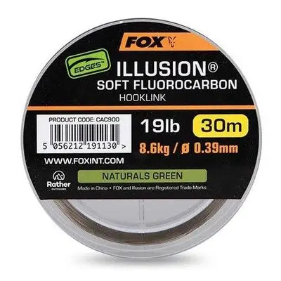 FOX Fluorocarbon Edges Illusion Soft Fluorocarbon Hooklink 30m 0,39mm 19lb 8,6kg