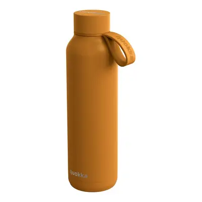 Nerezová termoláhev s poutkem, Solid, 630 ml, Quokka, hořčicová