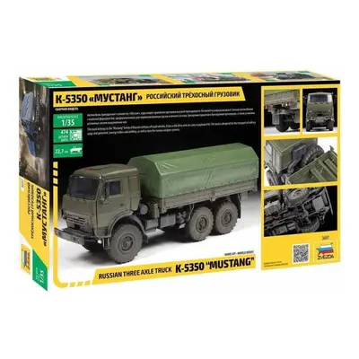 Plastikový model Model Kit military 3697 - Russian three axle truck K-5350 "MUSTANG"