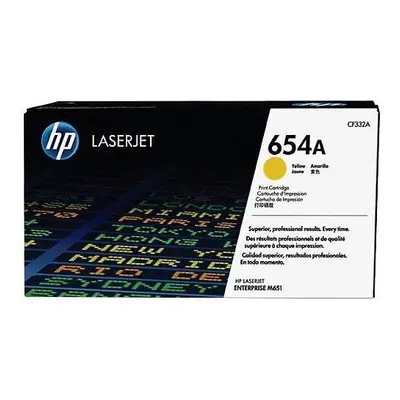 Toner HP CF332A č. 654A žlutý originální