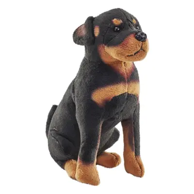 Plyšák Wild Republic Plyš pes se zvukem Rottweiler tmavý 14cm