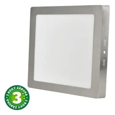 LED panel Avide přisazený LED panel 12W denní čtvercový matný chrom