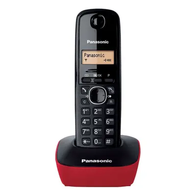 Telefon pro pevnou linku Panasonic KX-TG1611FXR Red