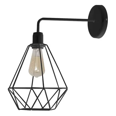 Nástěnná lampa Nástěnné svítidlo KARO 1xE27/60W/230V Černá