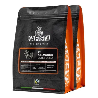 Káva Kafista Výběrová káva "EL Salvador La Reforma"- Zrnková Káva, 100% Arabica 2 x 250 g