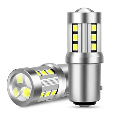 LED autožárovka SEFIS LED žárovka P21/5W BAY15D 15SMD 3,5W bílá