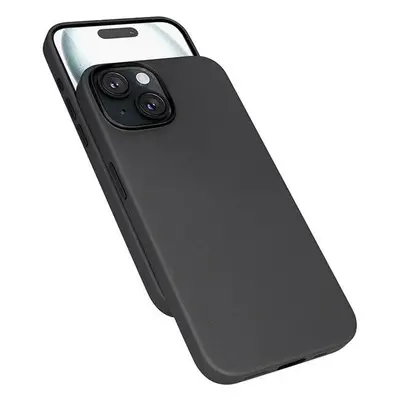 Kryt na mobil Epico Mag+ kožený kryt iPhone 15 - černý