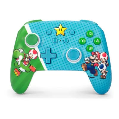 Gamepad PowerA Enhanced Wireless Controller - Super Mario Super Star Friends - Nintendo Switch