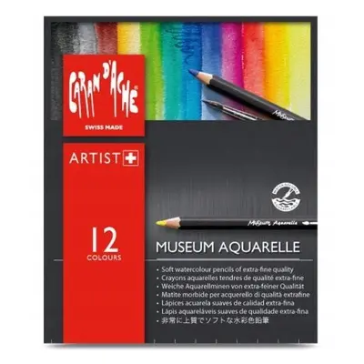 Pastelky CARAN D'ACHE Museum Aquarelle 12 barev