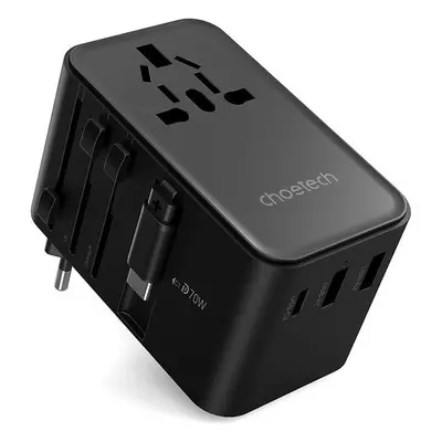 Nabíječka do sítě ChoeTech 70W Travel Wall Charger with inside cable(US/EU/UK/AU)