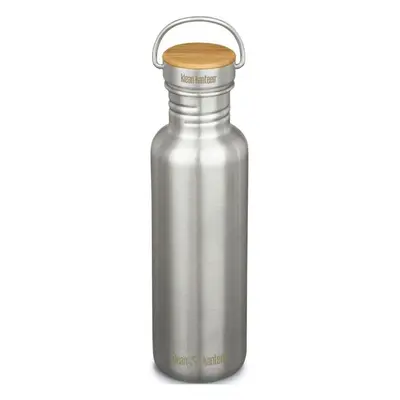 Láhev na pití Klean Kanteen Reflect w/Bamboo Cap, brushed stainless, 800 ml