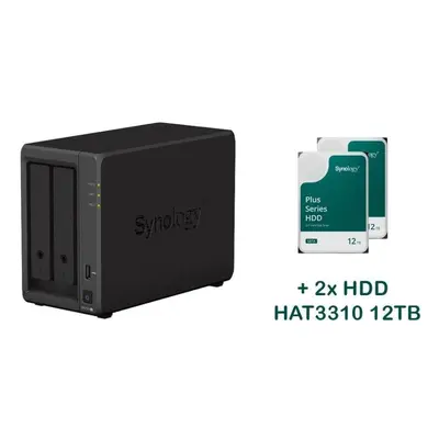 NAS Synology DS723+ 2x HAT3310-12T (24TB)