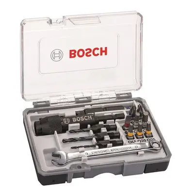 Sada bitů BOSCH 20dílná sada šroubovacích bitů Drill&Drive PH2; PH2; PZ2; SL5; H4; H5; T15; T20;