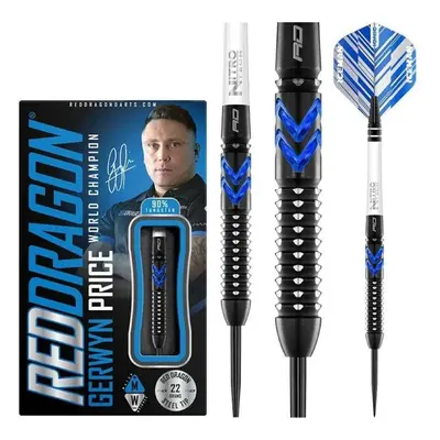 Šipky Šipky RedDragon steel Gerwyn Price Blue Ice 22g, 90% wolfram